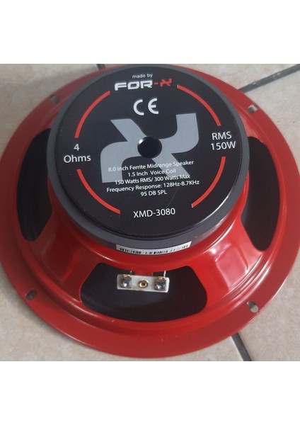 Forx XMD-3065 16CM Midrange 200WAT 100RMS Iki Adet Yeni Seri Kırmızı Kasa