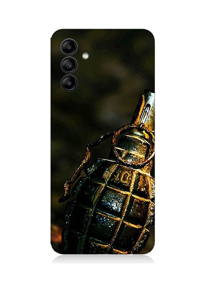 Samsung Galaxy M34 Uyumlu El Bombası Desenli Silikon Kılıf
