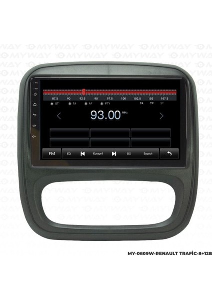 Myway Renault Trafic Android Multimedya 4gb Ram Carplay Navigasyon Ekran - Myway