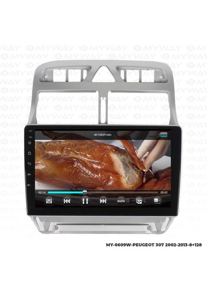 Peugeot 307 Android 12 Multimedya Carplay 4gb RAM+64GB HDD Navigasyon Oem Ekran