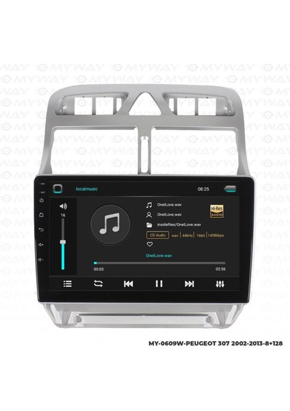 Peugeot 307 Android 12 Multimedya Carplay 4gb RAM+64GB HDD Navigasyon Oem Ekran fiyatları