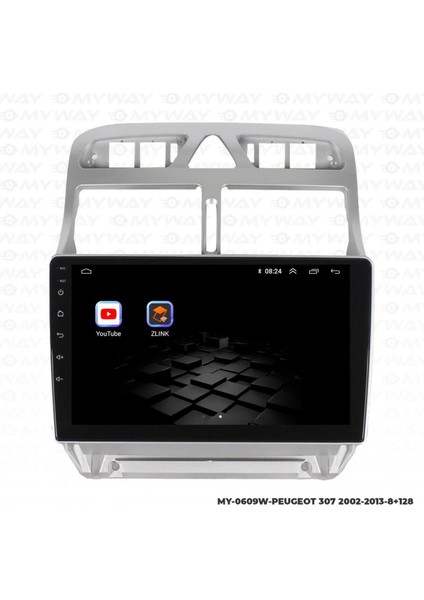 Peugeot 307 Android 12 Multimedya Carplay 4gb RAM+64GB HDD Navigasyon Oem Ekran indirimleri