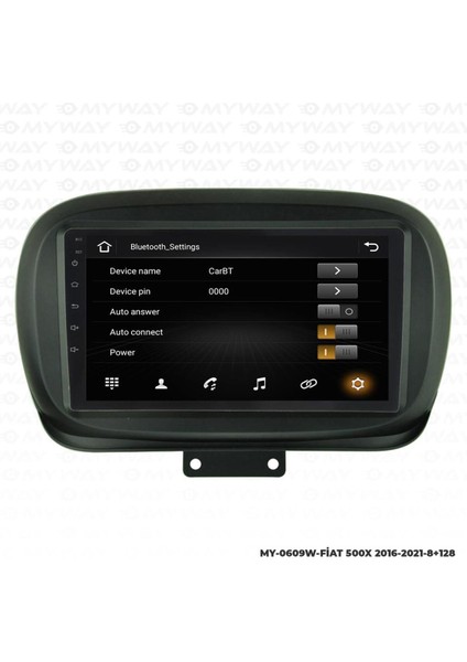 Fiat 500X Android 12 Multimedya Carplay 4gb RAM+64GB HDD Navigasyon Ekran modelleri