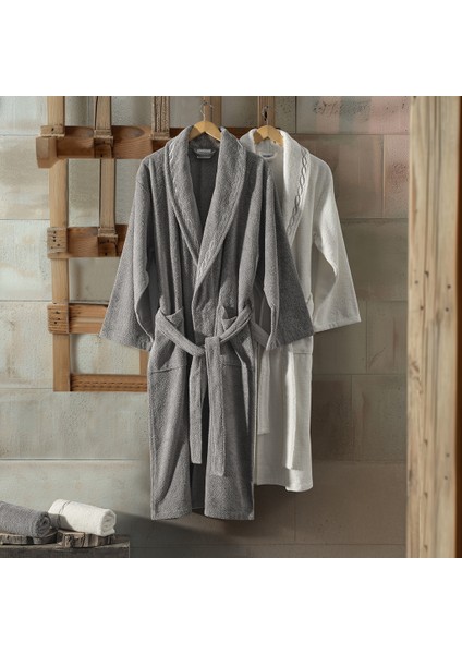 Helena Bornoz + Yüz Havlusu S/m-L/xl Ekru-Gri