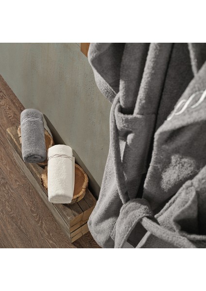 Helena Bornoz + Yüz Havlusu S/m-L/xl Ekru-Gri fiyatları