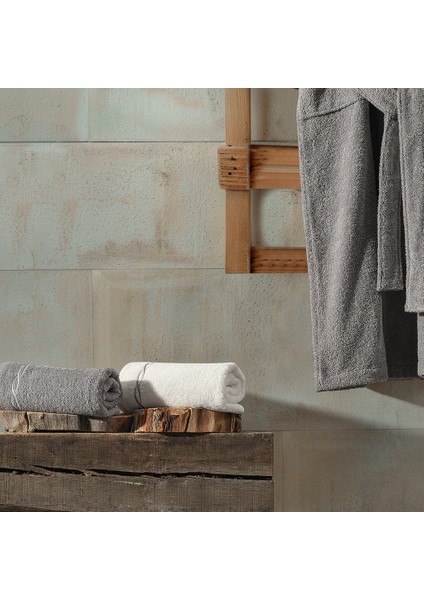 Helena Bornoz + Yüz Havlusu S/m-L/xl Ekru-Gri fırsatları