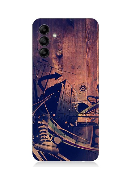 Samsung Galaxy M14 Uyumlu Karanlık Tiyatro Desenli Silikon Kılıf
