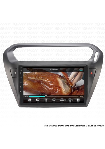 Peugeot 301 Android Carplay Navigasyon Multimedya Ekran-8gb Ram