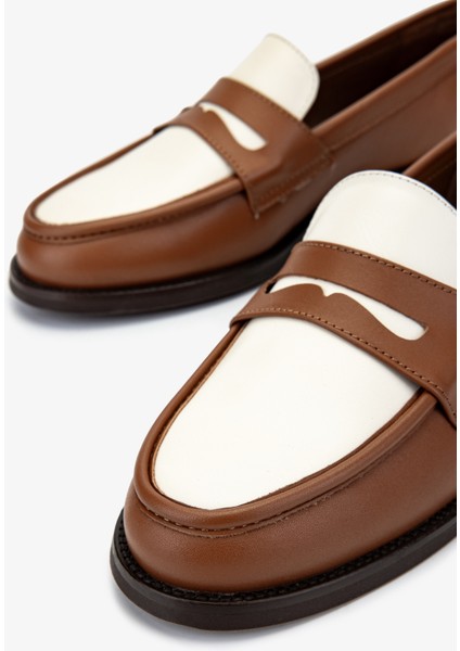 Kadın Taba Loafer Ayakkabı 1058 01 Bn Ayk SK24-25 Taba/bej