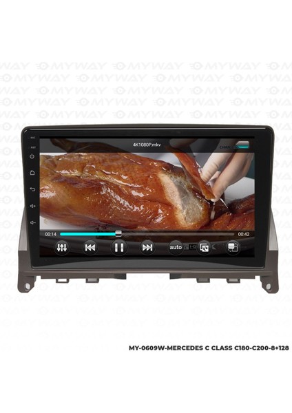 Mercedes C Class C180-C200 Android Carplay Navigasyon Multimedya Ekran-8gb Ram
