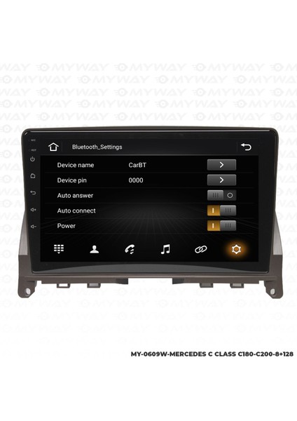 Mercedes C Class C180-C200 Android Carplay Navigasyon Multimedya Ekran-8gb Ram modelleri