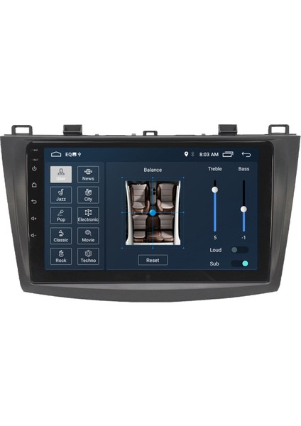 Mazda 3 Android Carplay Navigasyon Multimedya Ekran Teyp 2gb Ram + 16GB HDD