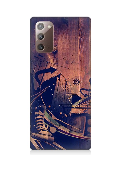 Samsung Galaxy Note 20 Uyumlu Karanlık Tiyatro Desenli Silikon Kılıf