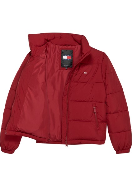 Tommy Jeans Kırmızı Kadin Şişme Mont Tjw Essentıal Puffer Ext