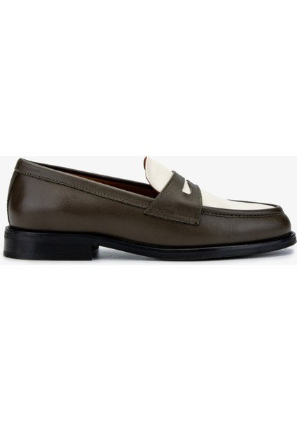 Kadın Bej Loafer Ayakkabı 1058 01 Bn Ayk SK24-25 Hakı/bej