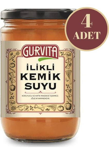 İlikli Kemik Suyu Sebzeli 660 ml 4'lü