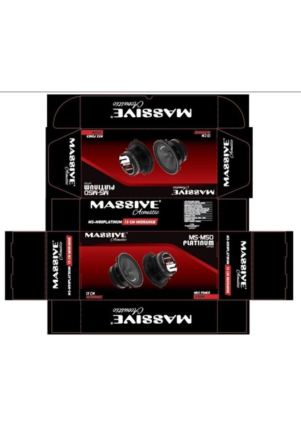 M50 Platinum Özel Seri 13 cm Direk Canavarı Midrange Net Ses Özel Bobin