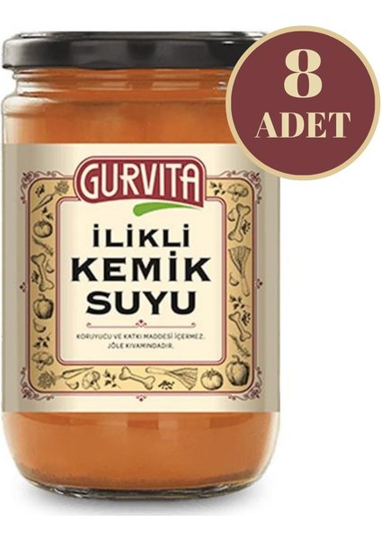 İlikli Kemik Suyu Sebzeli 660 ml 8'li