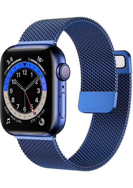Apple Watch 5/6/7/8/se 38MM 40MM 41MM Watch 10 42MM Uyumlu Metal Hasır Kordon