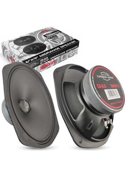 Carmon Audio CA6.9-360WMAX-120WRMS Kaliteli-Profesyonel Yerli Üretim Oval Midrange