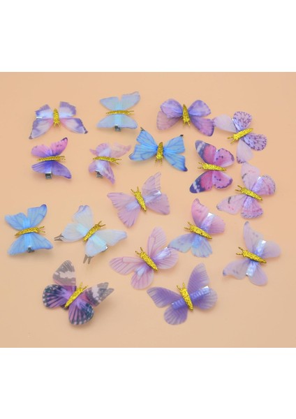 21 Pcs Kelebek Saç Klipleri Kadınlar Için Küçük Saç Klipleri Glitter Sabit Saç Klipleri Kawaii Kelebek Taç Düğün Okula Dönüş Saç Aksesuarları Hediyeler (Çok Renkli-21 Adet) (Yurt Dışından)