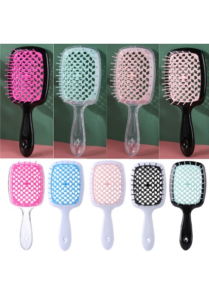 Siyah Kırmızı 1 Adet Kaık Şekil Tarak Örgü Tarak Geniş Diş Hava Yastığı Tarak Masaj Anti-Statik Saç Fırçası Salon Saç Bakımı Şekillendirici Aracı (Yurt Dışından) fiyatları