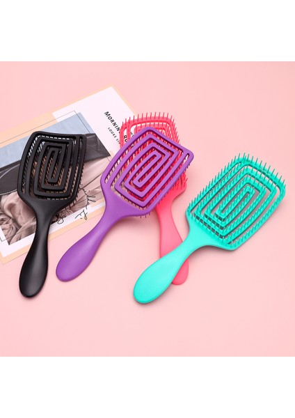 Pembe Dolaşık Açıcı Fırça Kıvırcık Saç Derisi Masaj Tarak Kadınlar Için Islak Kıvırcık Detangle Saç Fırçası Salon Kuaförlük Şekillendirici Araçları (Yurt Dışından) fiyatları