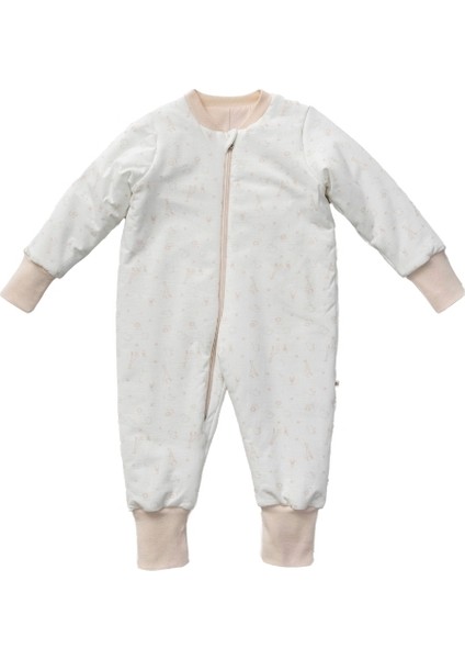Fermuarlı Uzun Kollu Kışlık Bebek Çocuk Uyku Tulumu Safari 2,5 Tog