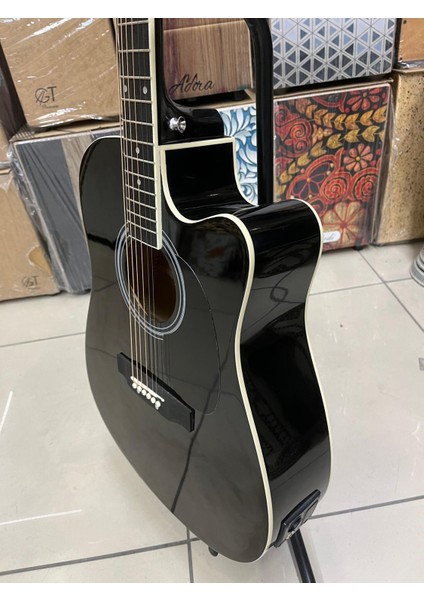 Elektro Akustik Gitar-Siyah fırsatları