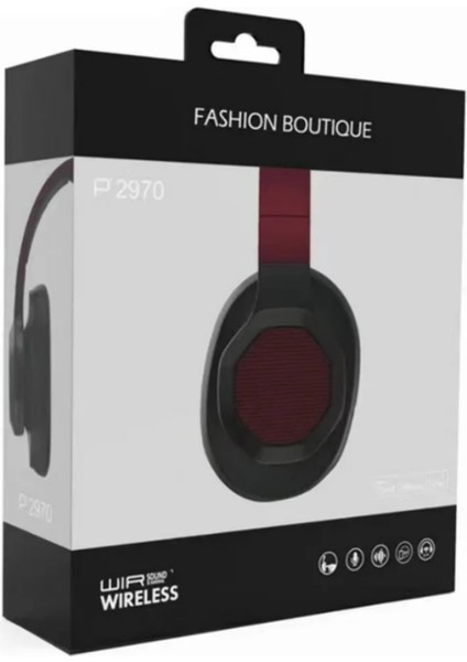 P2970 Kulak Üstü Kulaklık Kablosuz Bluetooth Kulaklık Müzik Kulaklıkları fiyatları