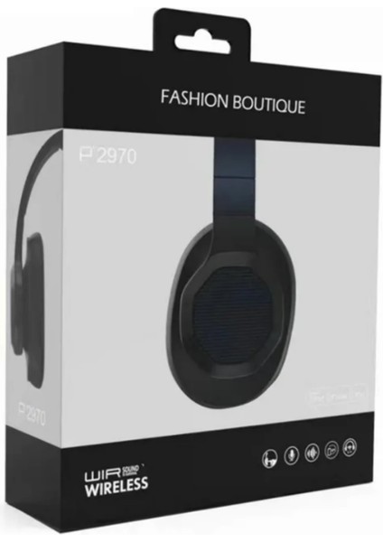 P2970 Kulak Üstü Kulaklık Kablosuz Bluetooth Kulaklık Müzik Kulaklıkları