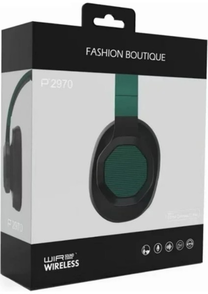 P2970 Kulak Üstü Kulaklık Kablosuz Bluetooth Kulaklık Müzik Kulaklıkları fiyatları