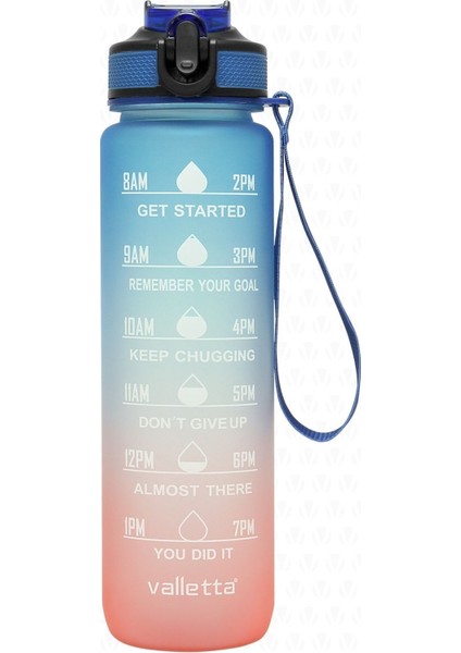 Fofana Bpa Içermez Motivasyonel Su Matarası 900 Ml Mavi Su Matara modelleri