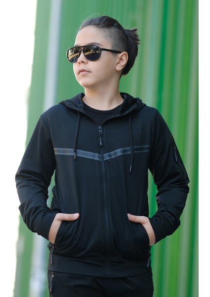 Erkek Çocuk Dalgıç Kumaş Eşofman Takımı ESF.0060