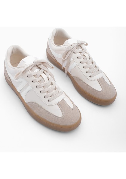 Kadın Sneaker Bağcıklı Düz Taban Spor Ayakkabı Tiyone indirimleri