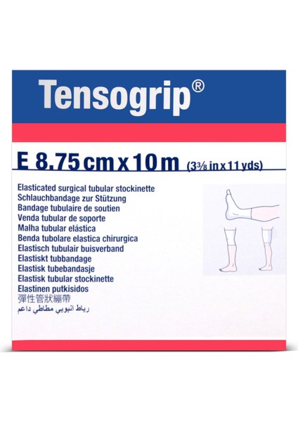 Tensogrip Tubular Bandaj Bsn Boru Bandaj 8,75CM x 10M Beyaz E Beden