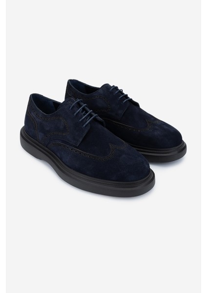 Erkek Deri Lacivert Süet Casual Ayakkabı 183 30462 Erk Ayk SK24-25 Lacı Suet fiyatları