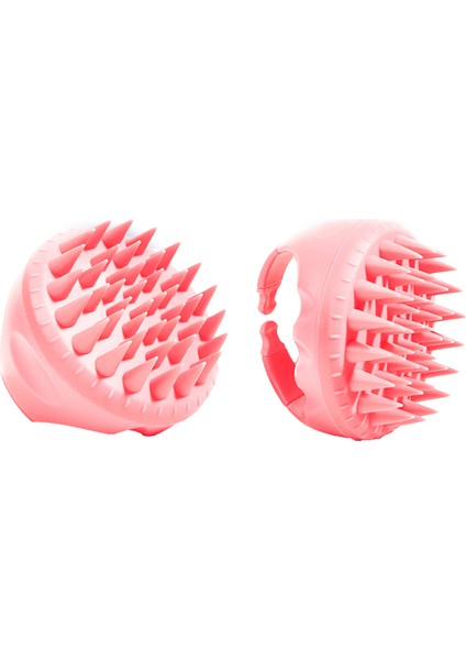 A-Rose Kırmızı Yeni Saç Derisi Masaj Yı Tarak Şampuan Scrubber Silikon Kıllar Saç Temiz Fırça Şekillendirici Aracı El Saç Bakımı Tarak (Yurt Dışından)