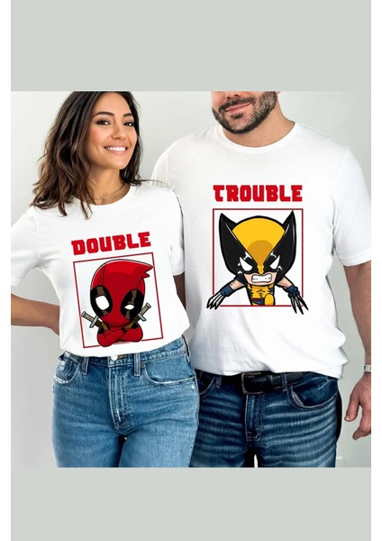 Deadpool ve Wolverine 2024 Film T-Shirt Seti