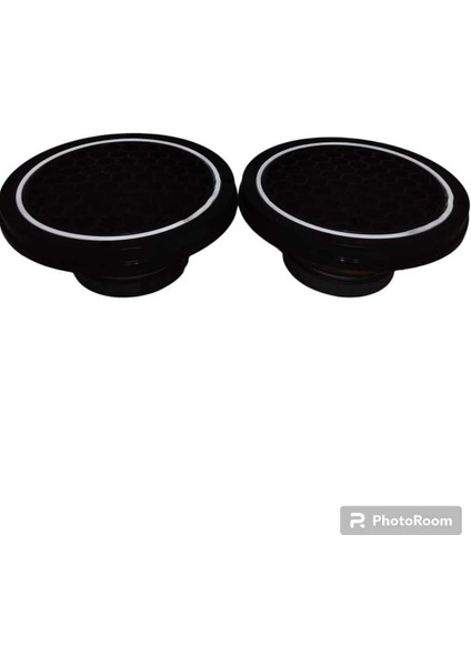 20CM Beyaz Neon Işıklı Hoparlör ve Midrange Kapağı 1takım (2ADET) Vidalanabilir