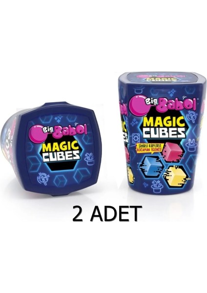 Big Babol Magic Cubes Karışık Meyve Aromalı Balonlu Sakız 25G (2 Adet)