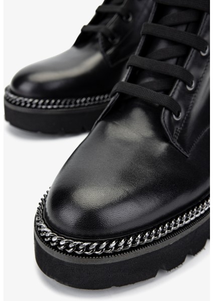 Kadın Deri Siyah Deri Casual Bot 1046 22111-1 Bn Bot SK24-25 Sıyah Dr modelleri