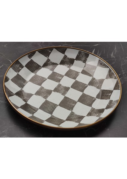 Emaye Servis Tabak Dama Model modelleri