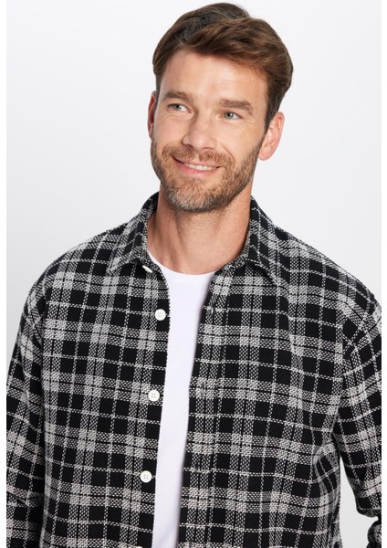 Erkek Relax Fit Rahat Kesim Oduncu Kareli Kışlık Gömlek modelleri