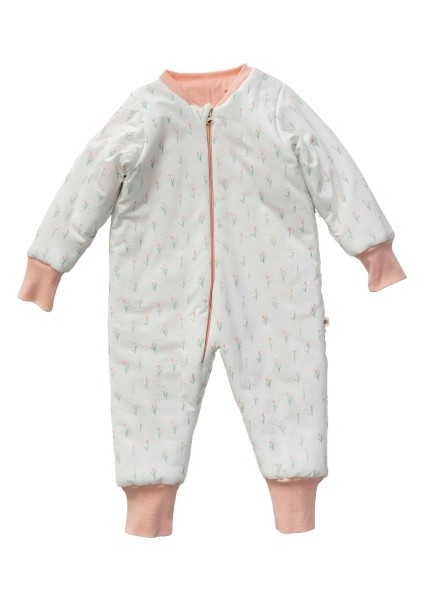 Fermuarlı Uzun Kollu Kışlık Bebek Çocuk Uyku Tulumu Lale Unisex 2,5 Tog