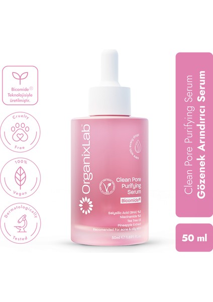 Clean Pore Gözenek Arındırıcı Serum I Gözenek Sıkılaştırıcı I Karma Ve Yağlı Ciltler 50 ml