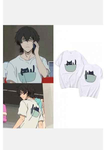 Buddy Daddies Kyuutarou Kugi Cat Tişört