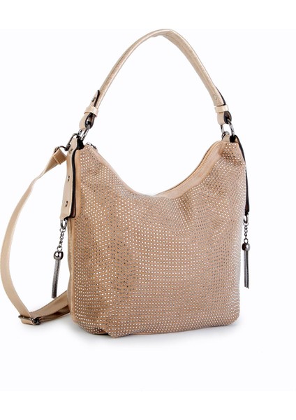 Kadın Şık Taşlı Omuz Çantası Altın Taşlı fiyatları