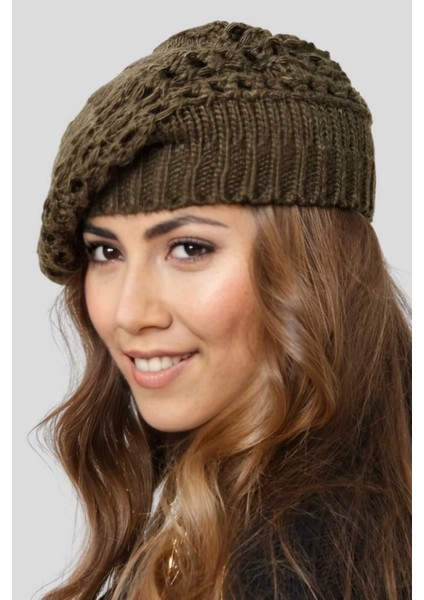 Kadın Tek Kat Örgü Ressam Bere modelleri