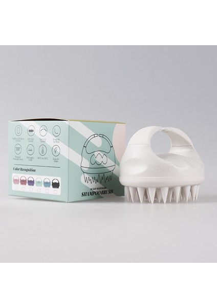 LMZ046 Bej Lohas Fabrika Fiyat Çevre Dostu Buğday Samanı Silikon Saç Fırçası Şampuan Fırçası Saç Derisi Masajı Saç Büyüme Için (Yurt Dışından) indirimleri